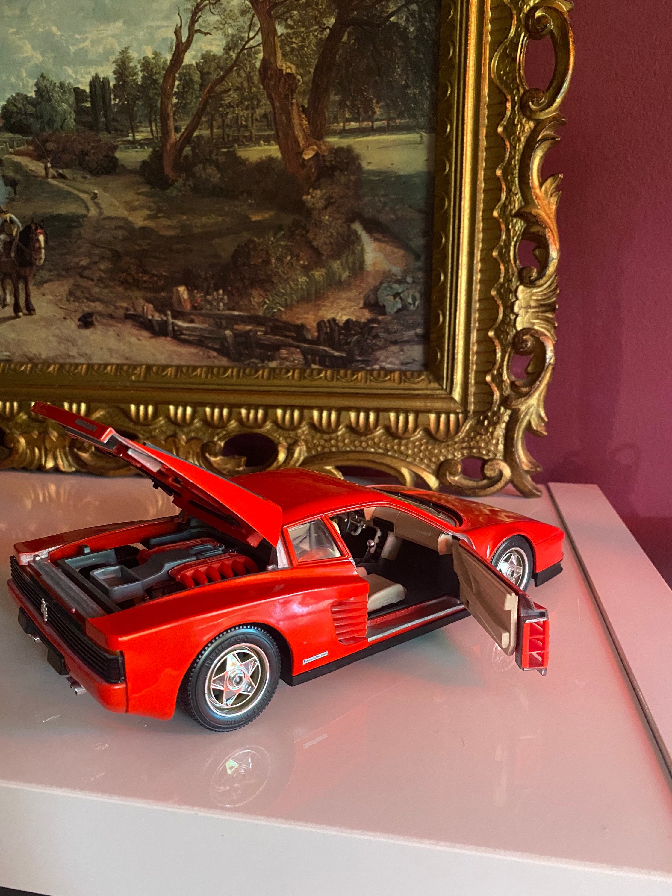 Vintage Burago Model Car Ferrari Testarossa 1984 Rare Vintage Burago Model Car Ferrari Testarossa 1984 Rare