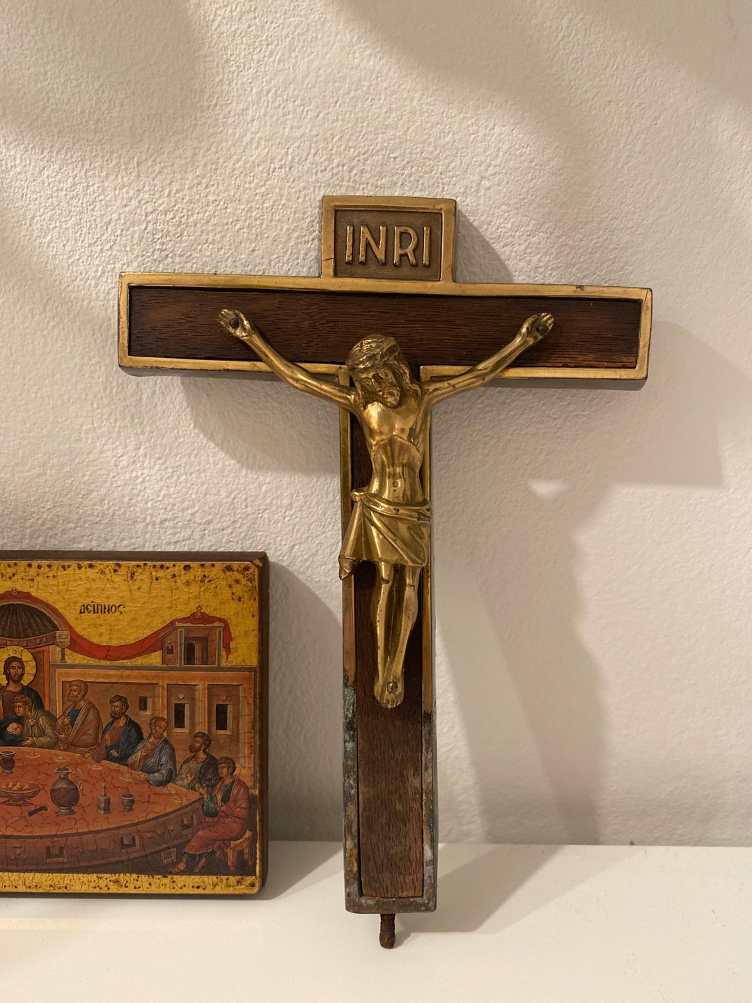 INRI Old Crucifix Jesus on the Cross Altar Cross Wall Cross Wood ...