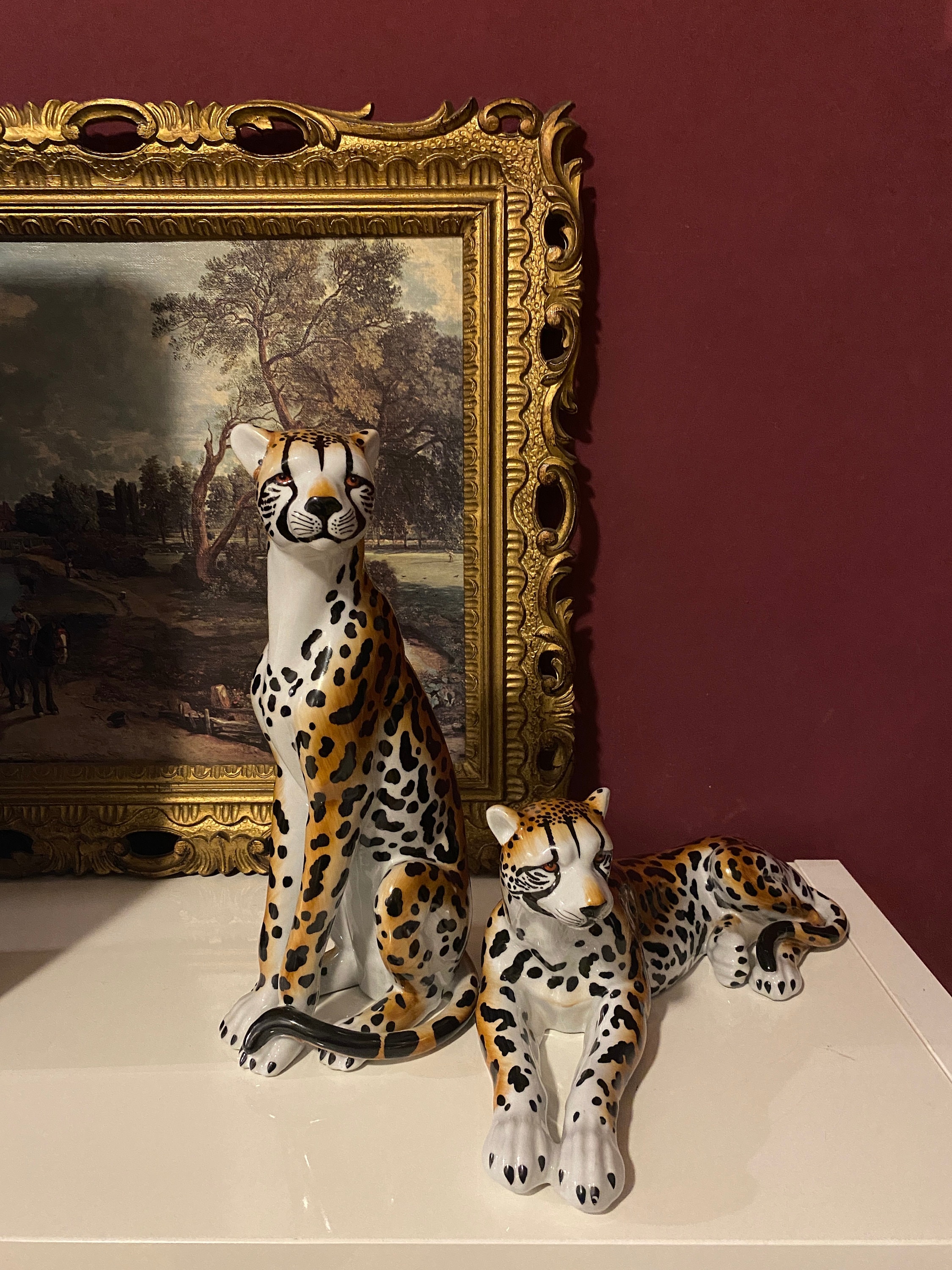 ビオラ410mm チェコ製1958年 中古 Porcelain Cheetah Figurine - Etsy