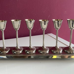 Antique 6x liqueur cups liqueur glasses cups