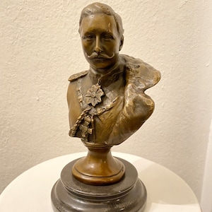 Bronze Bust German Empire&quot; Kaiser Wilhelm 2