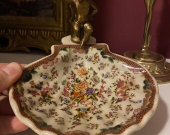 Vintage porcelain bowl soap dish soap bathroom accessory antique style angel