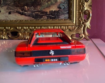 Vintage Burago Model Car Ferrari Testarossa 1984 Rare Ferrari 1:18