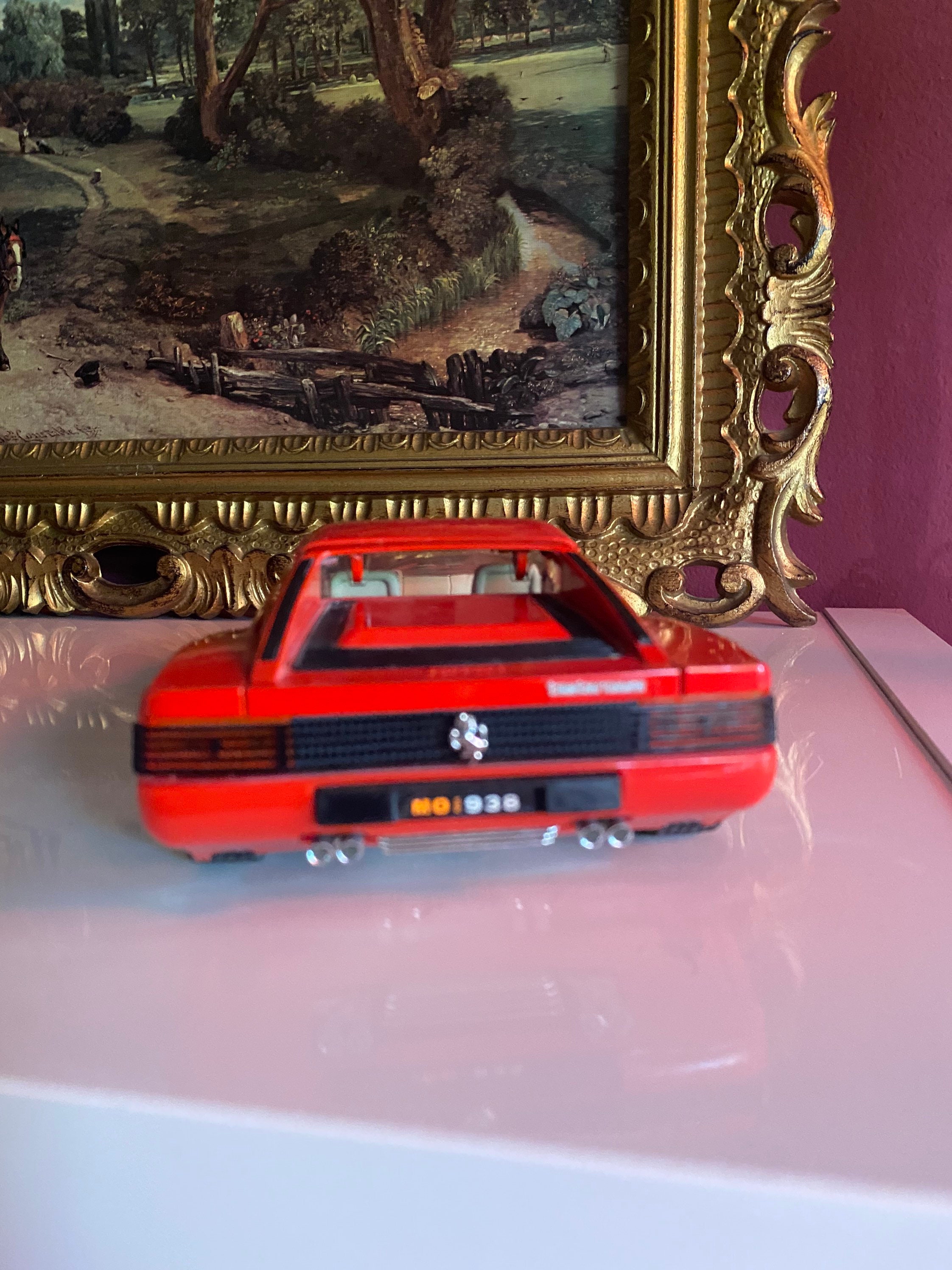 Vintage Burago Model Car Ferrari Testarossa 1984 Rare Vintage Burago Model Car Ferrari Testarossa 1984 Rare