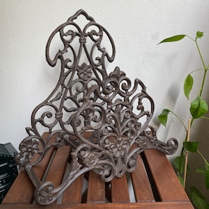 Garden Hose Holder Cast Iron Wrought Iron Holder Antique H.39 x 40 cm