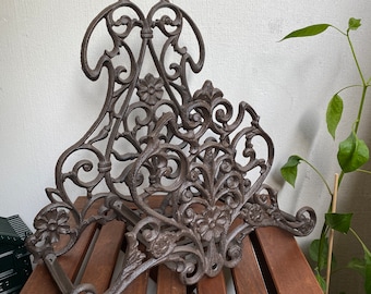 Garden Hose Holder Cast Iron Wrought Iron Holder Antique H.39 x 40 cm