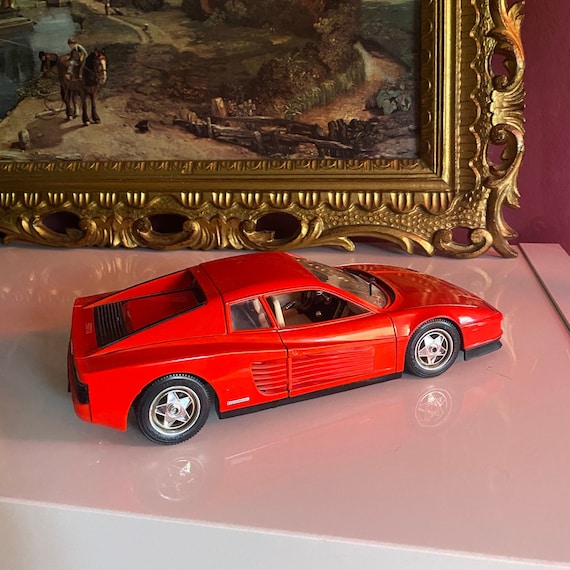 Vintage Burago Model Car Ferrari Testarossa 1984 Rare Vintage Burago Model Car Ferrari Testarossa 1984 Rare