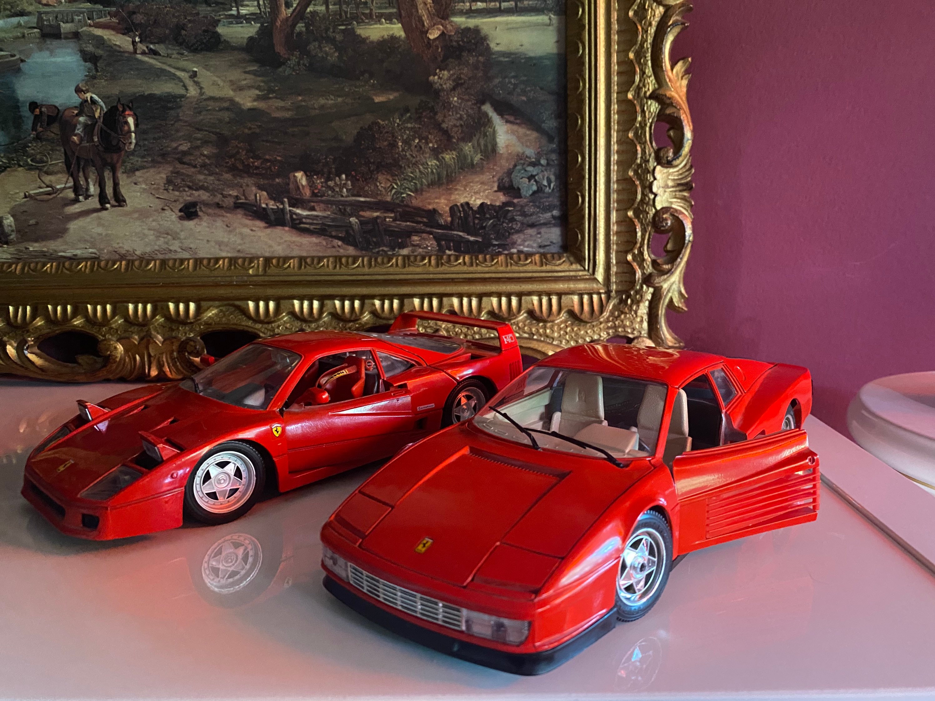 Vintage Burago Model Car Ferrari Testarossa 1984 Rare Ferrari 1:18