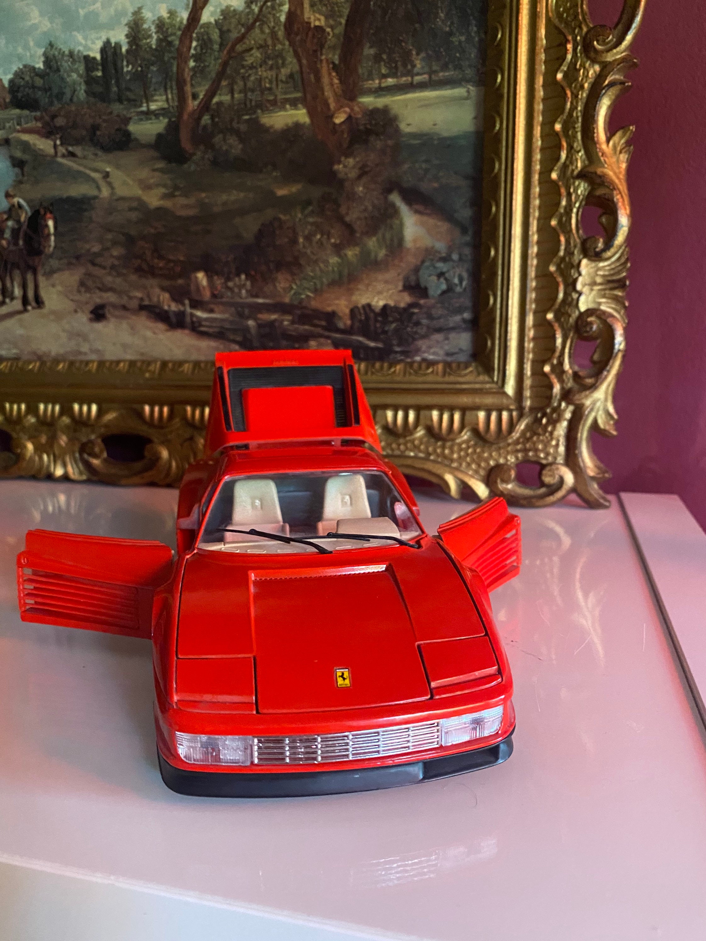 Vintage Burago Model Car Ferrari Testarossa 1984 Rare Vintage Burago Model Car Ferrari Testarossa 1984 Rare