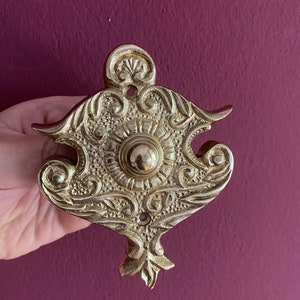 Vintage Art Nouveau brass doorbell