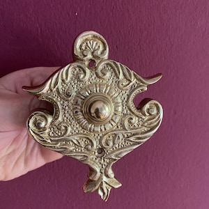 Vintage Art Nouveau brass doorbell