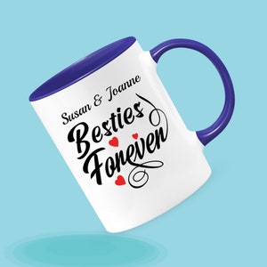Aangepaste beste vriend mok, gepersonaliseerde vriend mok, lange afstand vriend mok, BFF aangepaste koffie mok, besties forever mok, verjaardag thee kopje