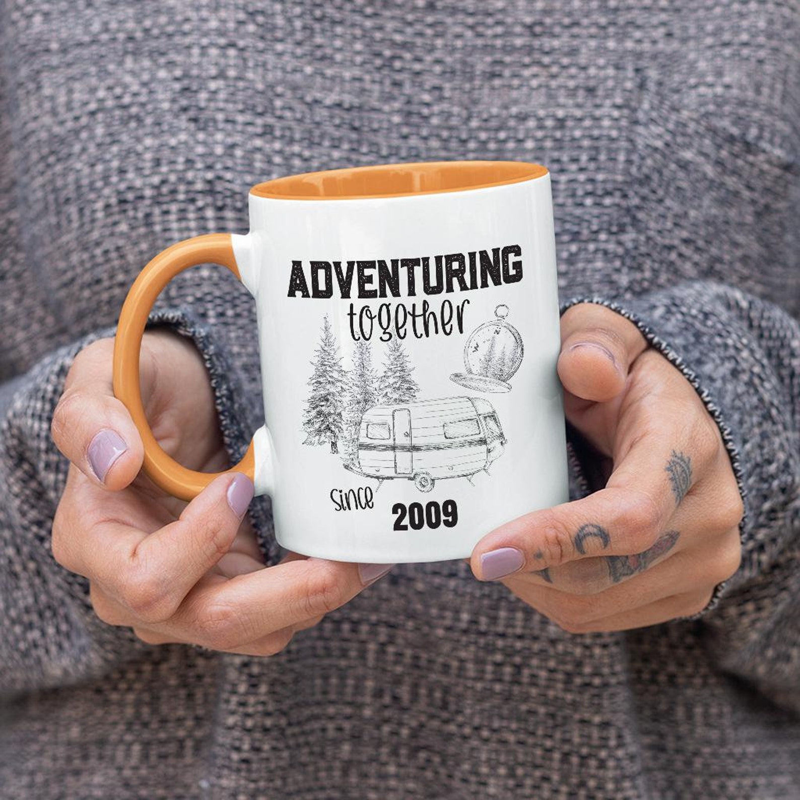 CAMPING COFFEE CUP Adventuring Together Coffee Mug Camping Lover Gift