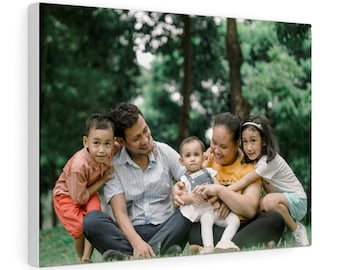 Familie Canvas | Benutzerdefinierte Leinwanddruck | Personalisierte Leinwand | Leinwand Fotodruck | Familienfoto druck | Einweihungsgeschenk | Familie Wandkunst
