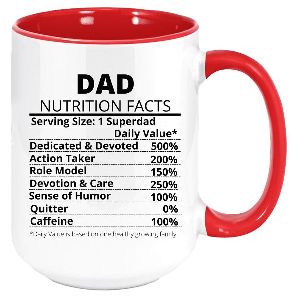 DAD NUTRITION MUG - Nutritional Fact Mug - Dad Nutrition Facts - Funny Dad  Gifts - Mug for Daddy - Family Tea Cup - Printed Ceramic Tea Cup - Etsy