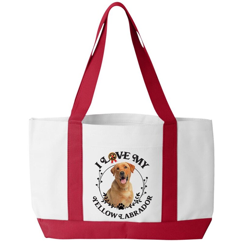 I Love My Yellow Labrador Tote Bag