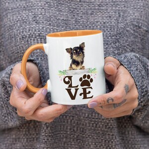 Chihuahua Mug Gift | Chihuahua Coffee Mug | Chihuahua Gifts | Dog Coffee Mug | Puppy Mug | Love Dog Mug | Mug with Colored Inside and Handle