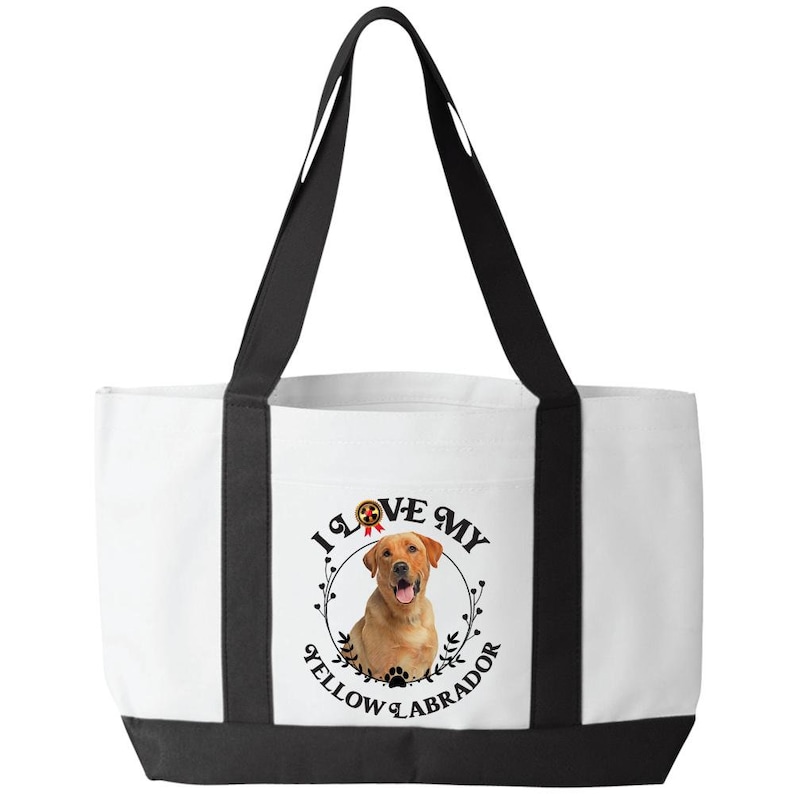 I Love My Yellow Labrador Tote Bag