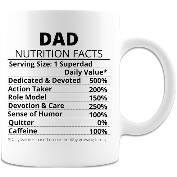 Dad Nutritional Information Yeti Mug - Funny Father's Day Gift – The  Farmer's Wife WI