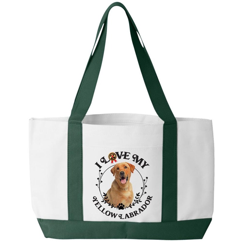 I Love My Yellow Labrador Tote Bag