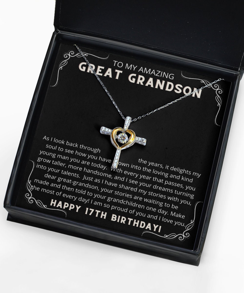 Grandson Birthday Gift Grandson 17 Bday Great Grandson Gift Etsy UK