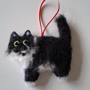 Nadel gefilzte Katze Dekoration: Personalisierbares Geschenk für Katzenliebhaber Bild 19