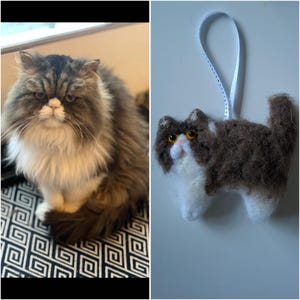 Nadel gefilzte Katze Dekoration: Personalisierbares Geschenk für Katzenliebhaber Bild 16