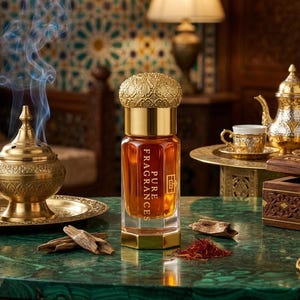 Amber Oud Perfume Oil – Sweet Honeyed Oud Attar | Arabian Luxury Fragrance Oil - Amber resin