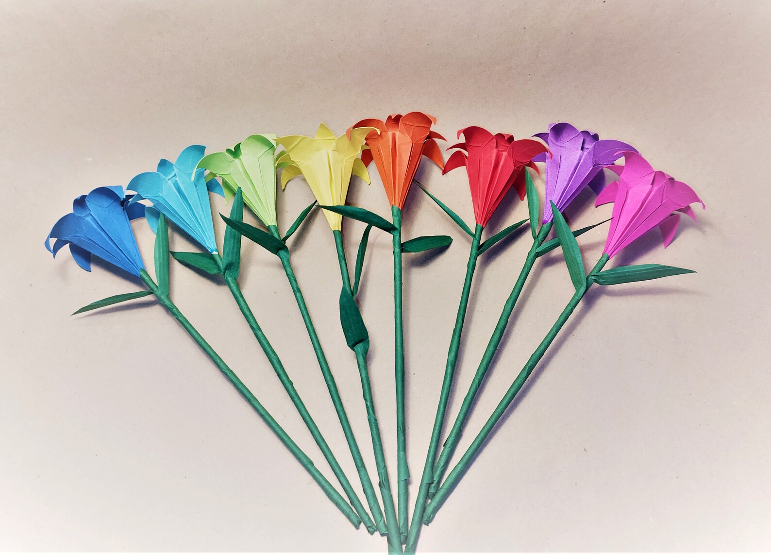 Origami Blumenstrauß mit Vase Lilien | Etsy