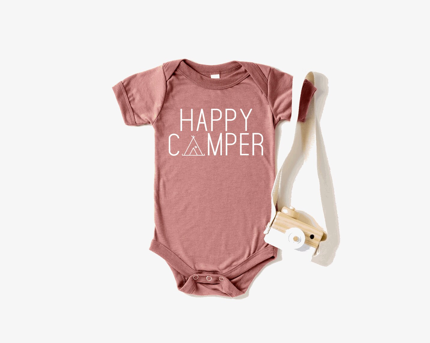 Happy Camper Baby Onesie Modern Baby Clothes Trendy Baby Etsy