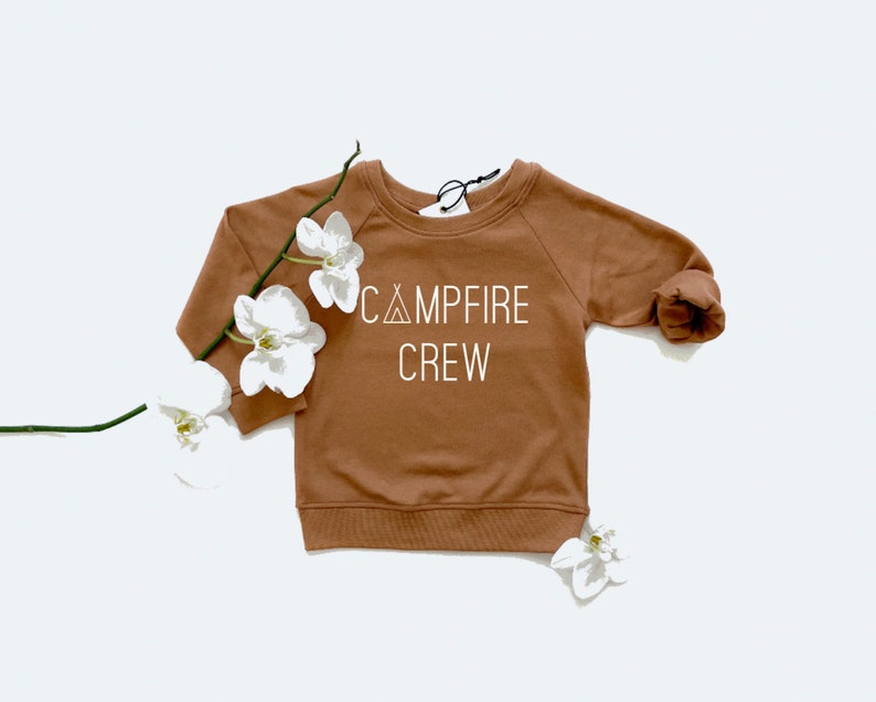 Campfire Crew Happy Camper Camping Sweatshirt Mountain - Etsy