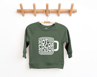 Hot Cocoa Weather Sweater | Sweater Weather | Toddler Christmas Sweatshirt | Funny Christmas Shirt | Holiday Shirt | X-Mas