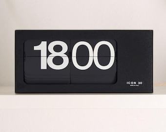 1970s Solari Udine Flip Clock - Italian Modern Design - Wi-Fi Synced