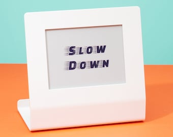 Affirmation Station - Personal Positivity Display | Customisable Home & Office Decor | Colour E-Paper