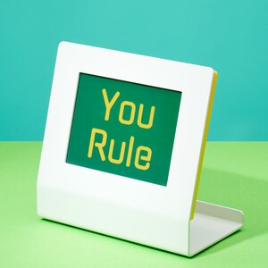 Customisable Affirmation Station  | Personal Positivity Display | Home & Office Decor Device | Colour E-Paper Display