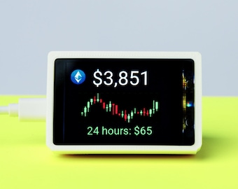 Visualizador de precios de Ethereum / Mini pantalla LED / Marco personalizable