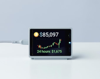 Bitcoin Price Ticker | Extra Medium | LED Display | Customisable Frame