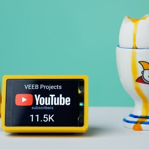 YouTube Subscriber Counter | Mini | Customisable Case | LED Display | Realtime Stats