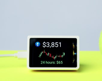 Ethereum Price Ticker | Mini | LED Display | Customisable Frame