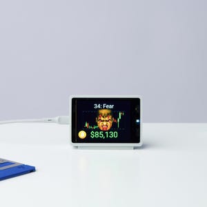 Bitcoin Price Display | DOOM Edition - Price & Fear Index | LED Display