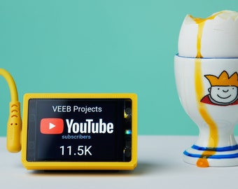 YouTube Subscriber Tracker | Mini | LED Display | Realtime Stats | Customisable Frame