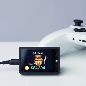 DOOM Bitcoin Price Display | Mini | Fear & Doom Edition | Customisable Case | LED Display