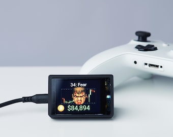 DOOM Bitcoin Price Display | Mini | Fear & Doom Edition | Customisable Case | LED Display