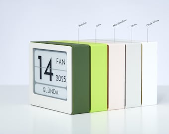 Nuday Calendar | Self-Updating | Multilingual |  E-ink Display | Customisable Case
