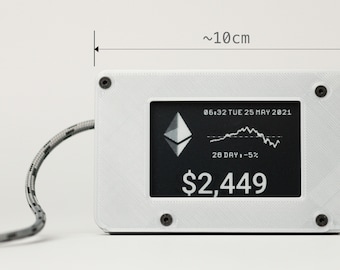 Cryptocurrency Price Display Ticker - Bitcoin / Ethereum etc