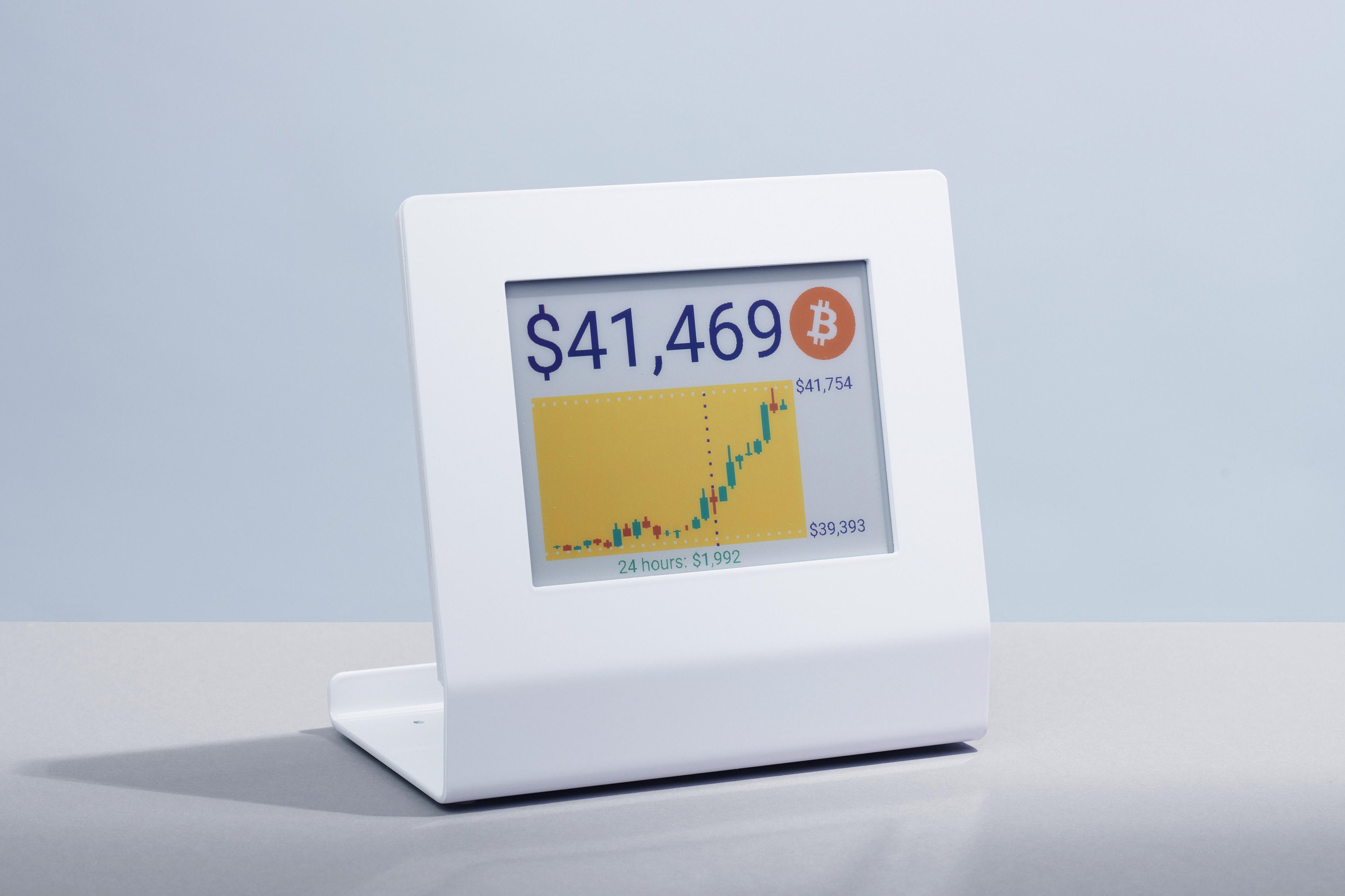 Bitcoin Price Display Ticker PRO Color Epaper Metal Frame Etsy