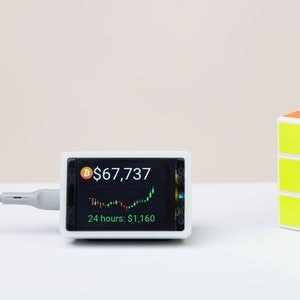 Bitcoin Price Ticker | Mini | Customisable Case | LED Display
