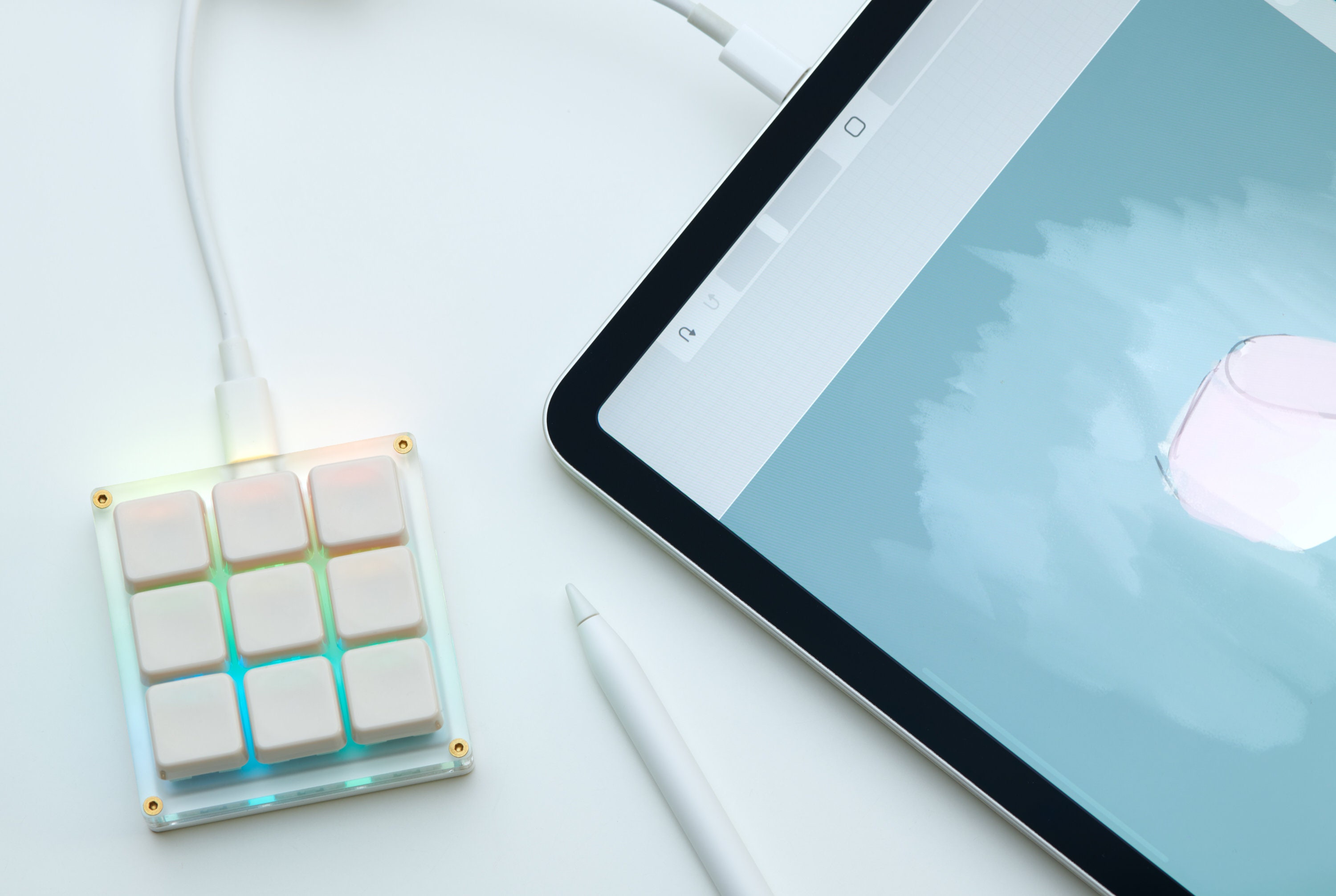 Micro Mechanical Keyboard | Customisable | RAMA Keycaps | RGB Backlight ...