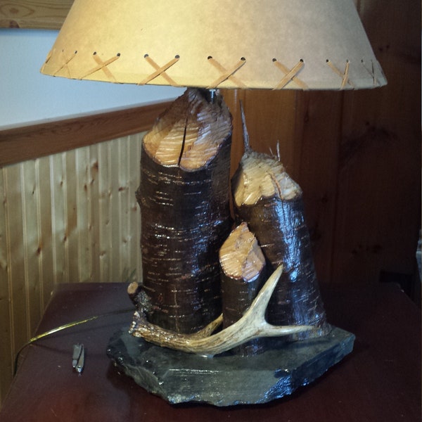 Log Lamp - Etsy