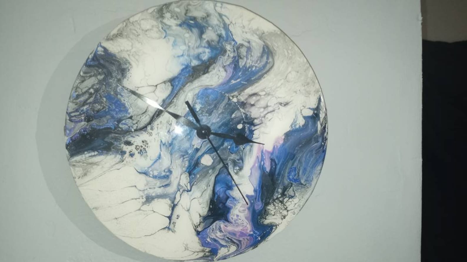 Acrylic abstract art wall clock beautiful timepiece Etsy